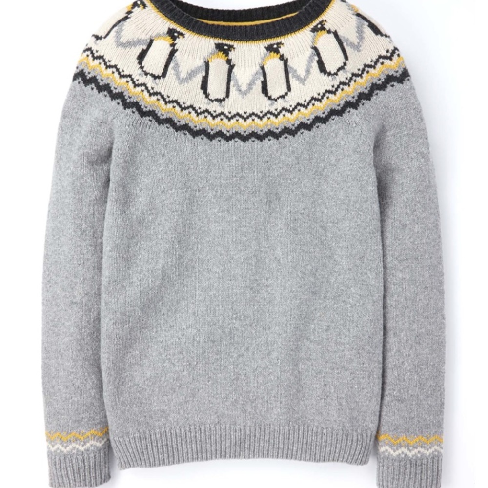 Wool Boden Penguin Sweater